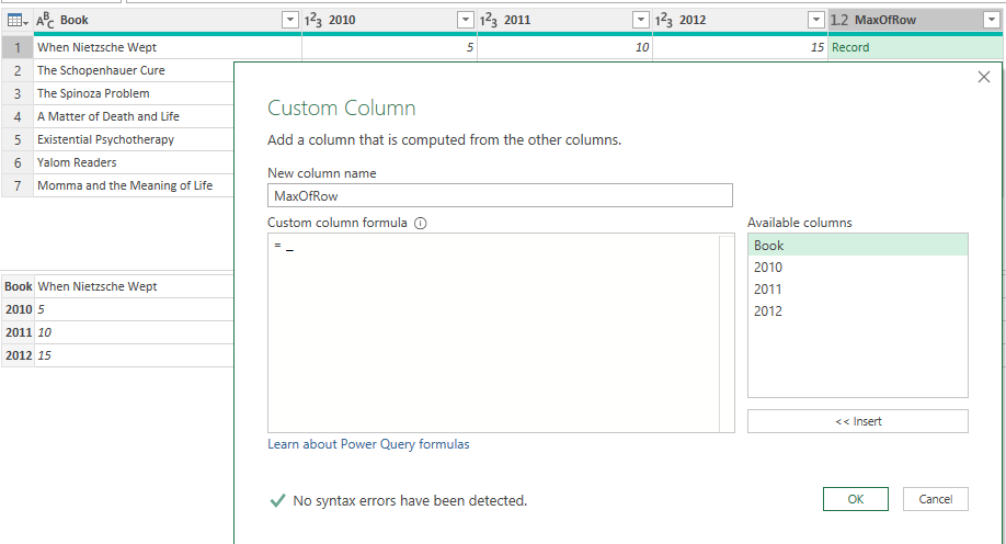 استفاده از custom column در ایچ